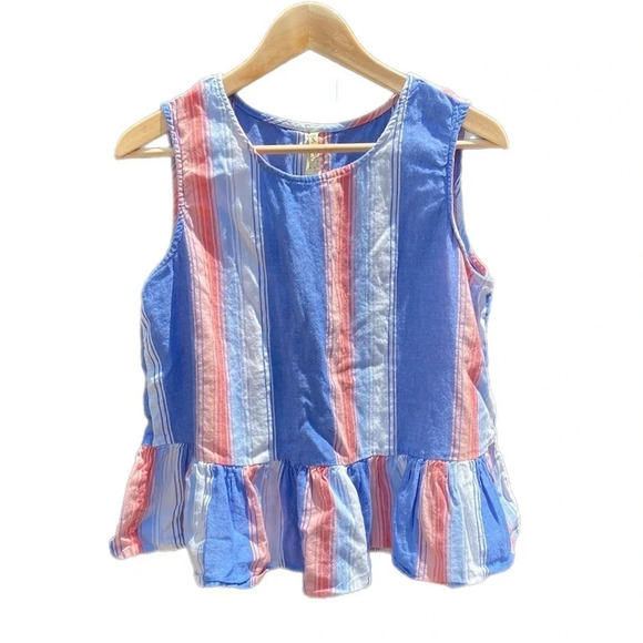 🌸Girl Krazy 100% cotton sleeveless top with open back - Picture 1 of 7